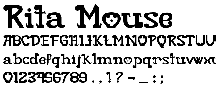 Rita Mouse font